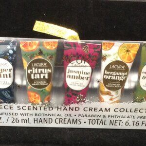 Lacura 7 pc Scented Hand Cream Collection 6.16 FL.OZ Total Botanical Oil Holiday